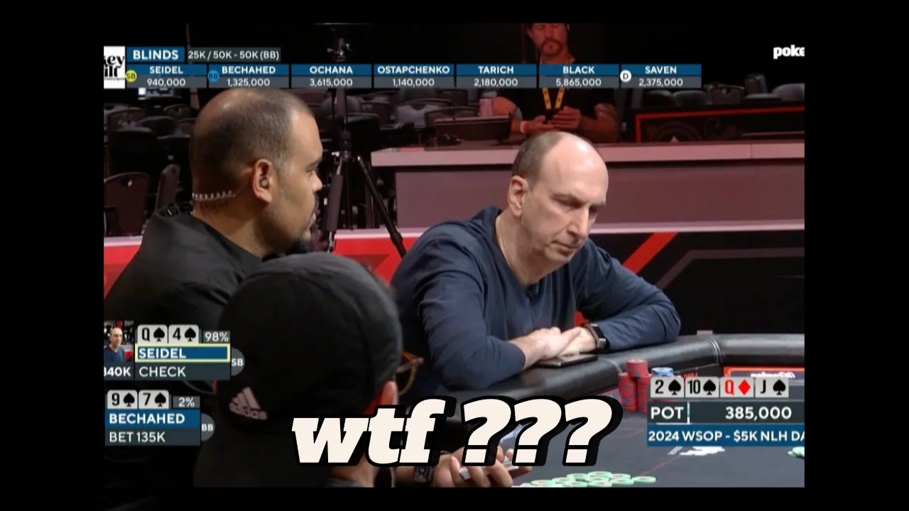 Ένα out για straight flush έστειλε στο rail τον Erik Seidel!