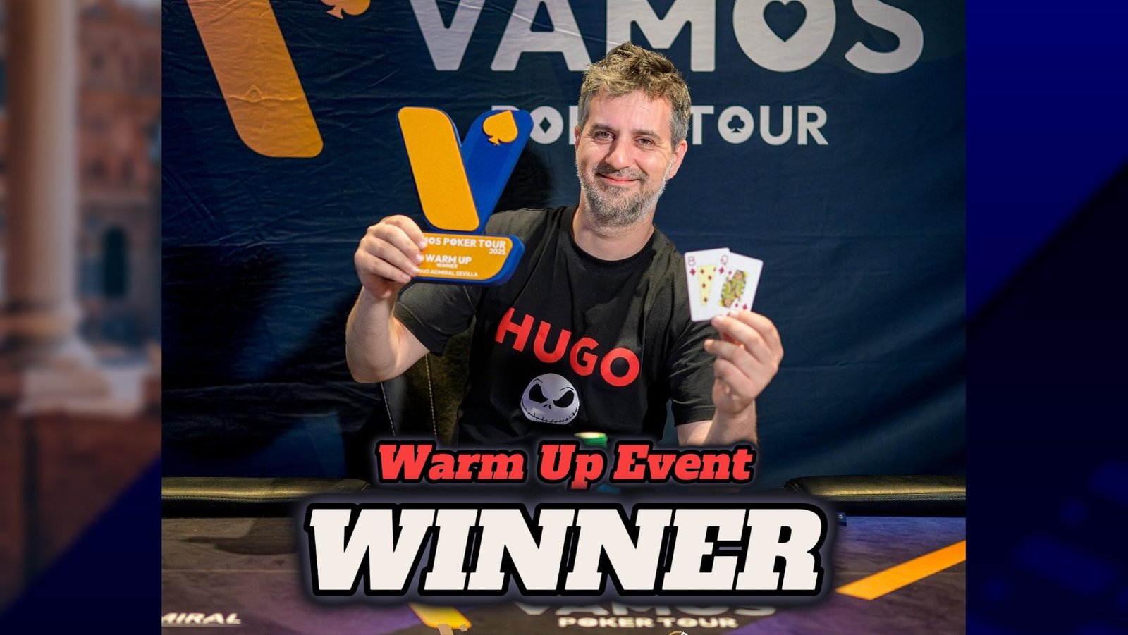 Vamos Poker Tour: Νικητής του Warm Up ο Μανώλης Χαλκιώτης στην Σεβίλλη!