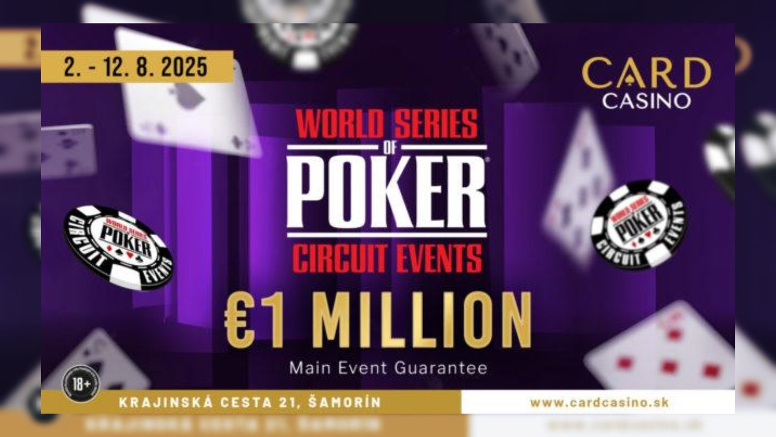 Έφτασε η εβδομάδα του WSOP Circuit στην Μπρατισλάβα!