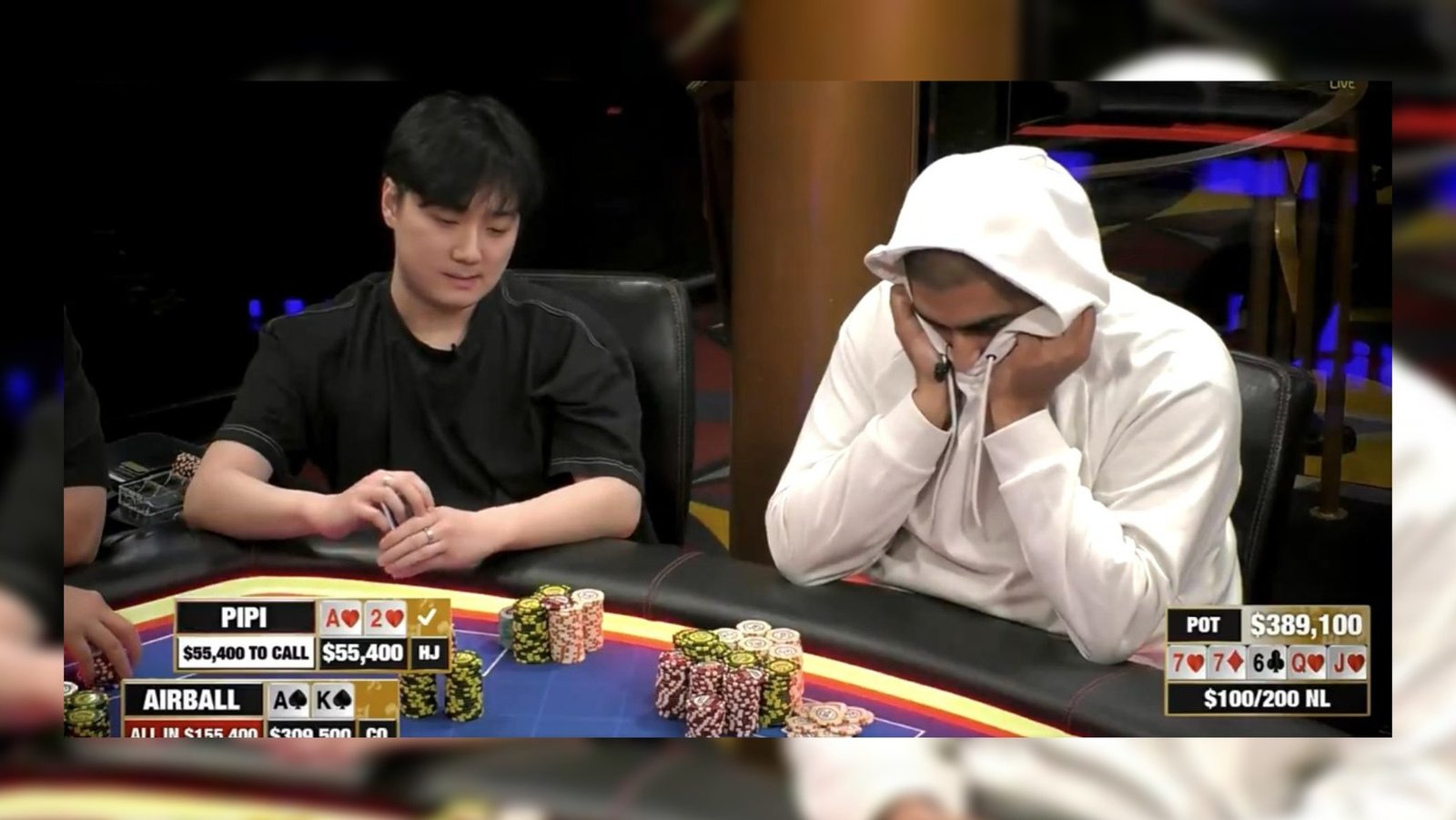 Hustler Casino: Εξωπραγματικό Fold με Nut Flush σε Pot $389.100