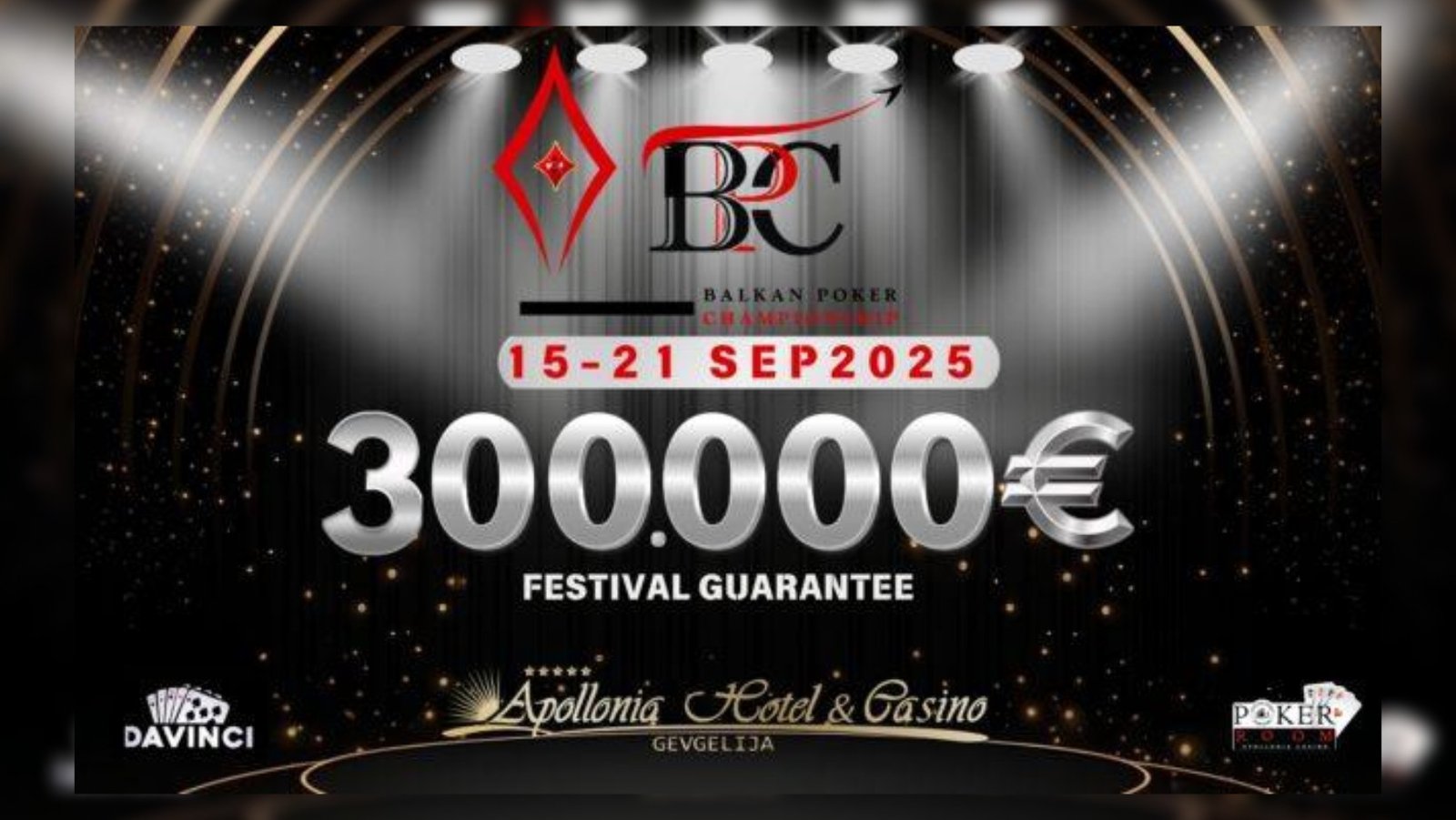 Έρχεται το Balkan Poker Championship #2 τον Σεπτέμβριο στο Apollonia Casino