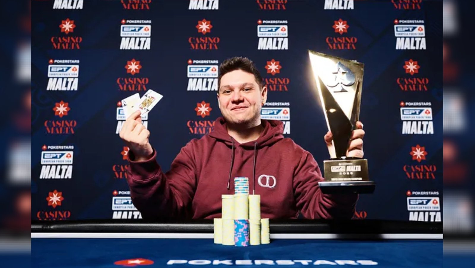 O Αλέξανδρος Θεολόγης κατακτά το €100.000 Super High Roller του EPT Malta για €776.200!