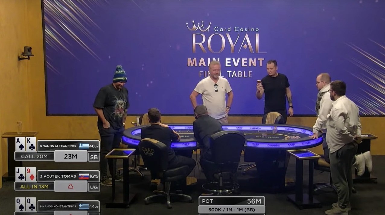 Ο Κωνσταντίνος και ο Αλέξανδρος Νάνος μαζί σε final table του €200 Card Royal στο Šamorín