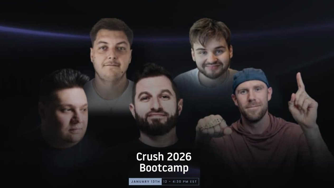 Crush 2026 Bootcamp: Online poker training με τον Αλέξανδρο Θεολόγη και άλλους κορυφαίους coaches