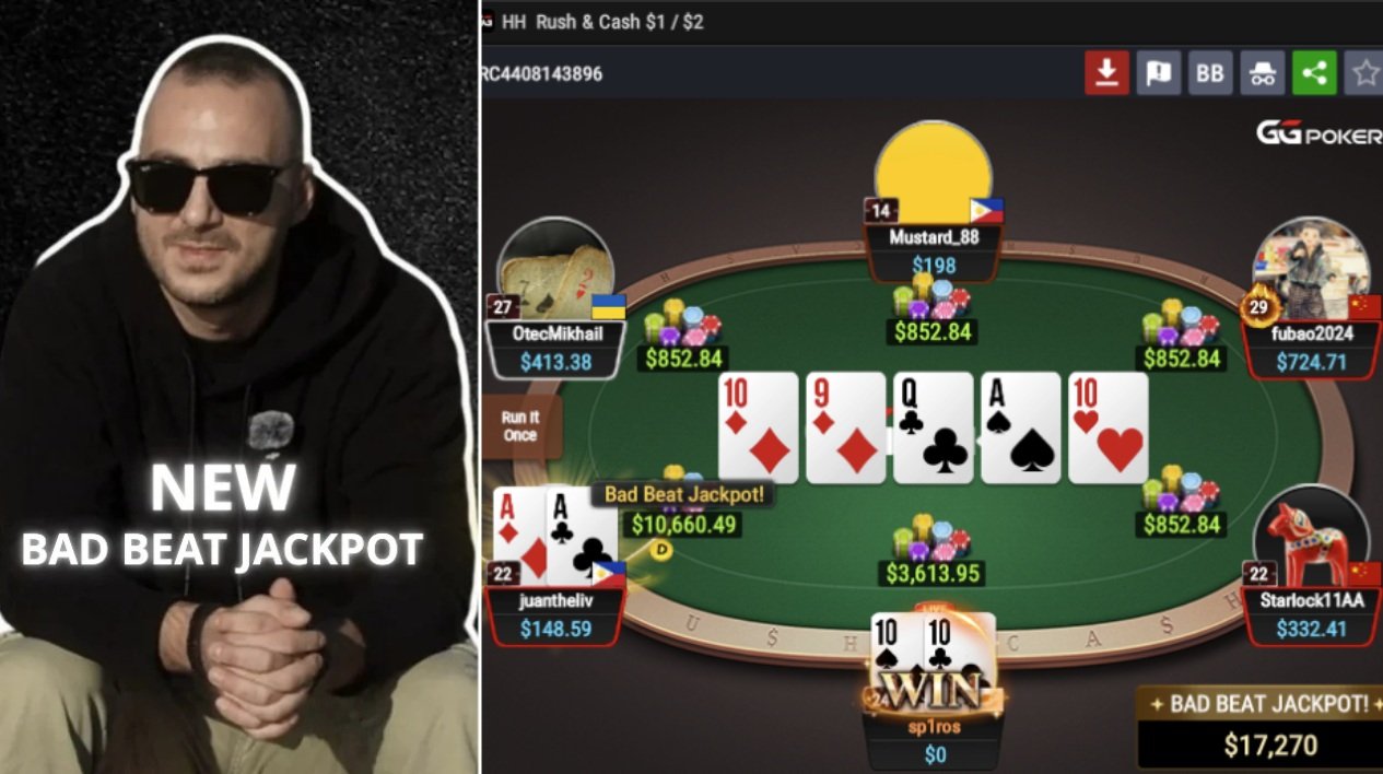 Νέο bad beat jackpot για τον Σπύρο Λάμπρου εν μέσω του challenge 20K$ σε 100K$