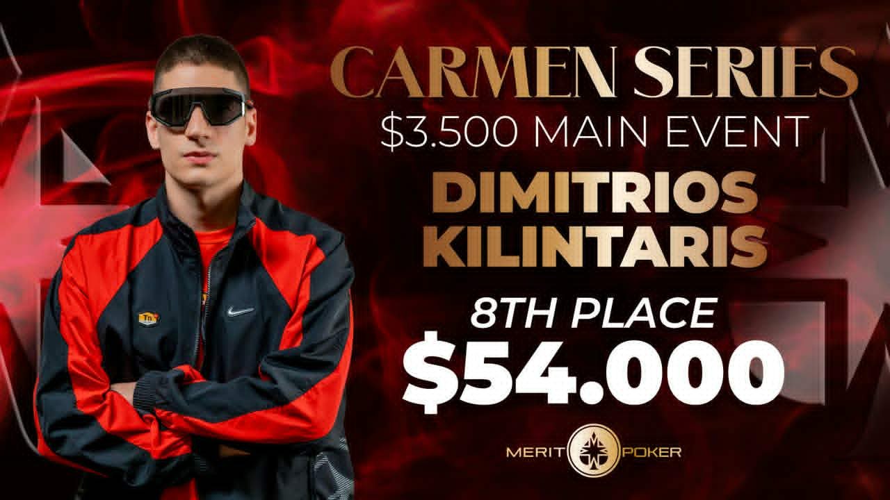 MERIT: 8η θέση για τον Δημήτρη Κιλιντάρη στο $3.500 Main Event