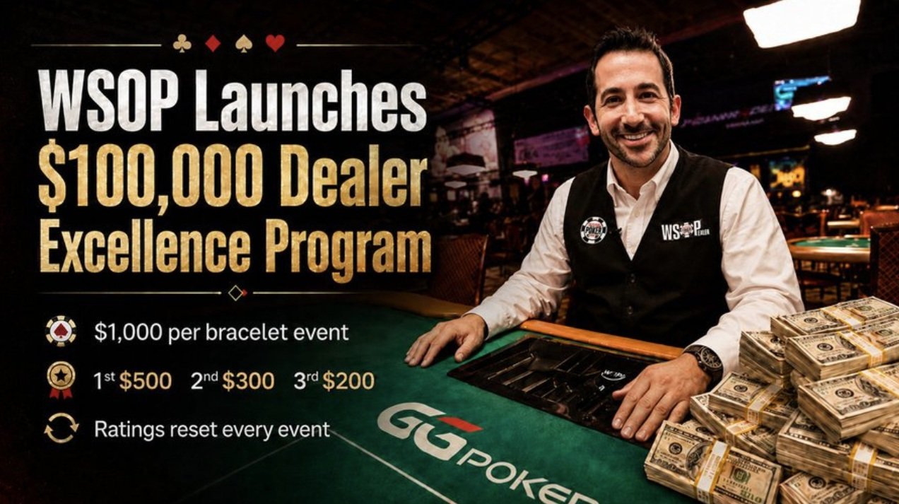 WSOP: $100.000 σε bonus για τους dealers με τις καλύτερες αξιολογήσεις